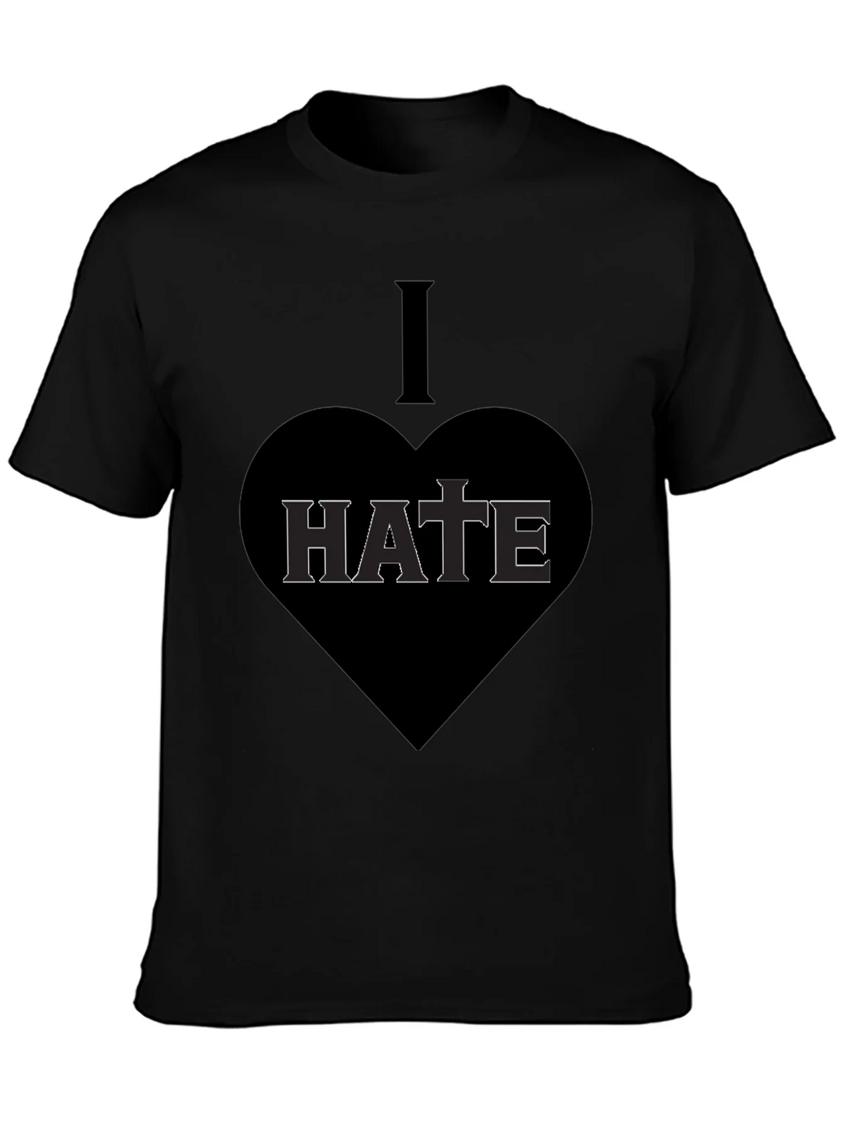 I Heart Hate Graphic T-Shirt - Dark Humor Tee product image 3