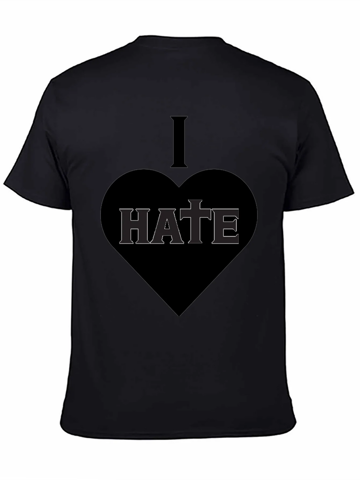I Heart Hate Graphic T-Shirt - Dark Humor Tee product image 4