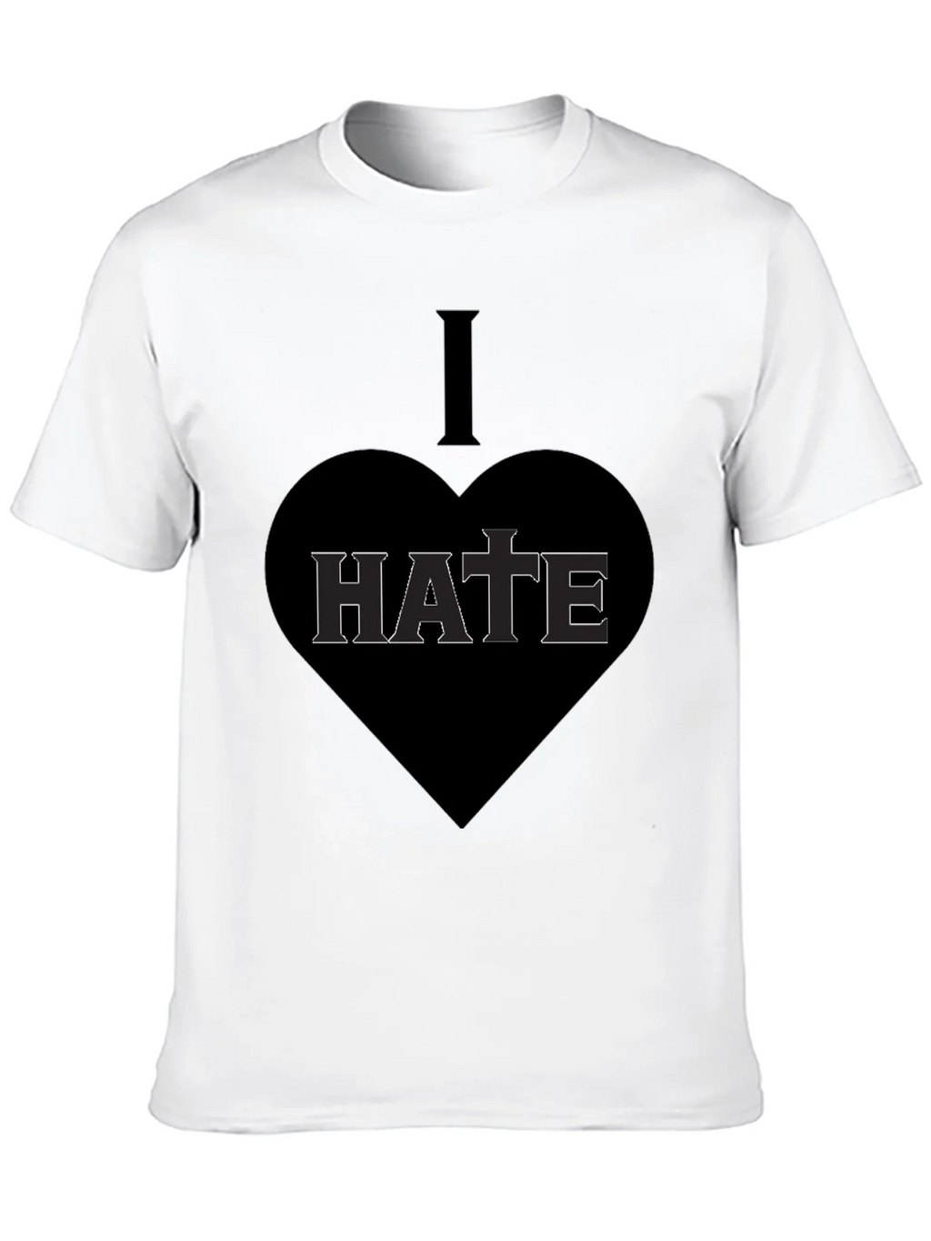 I Heart Hate Graphic T-Shirt - Dark Humor Tee product image 9