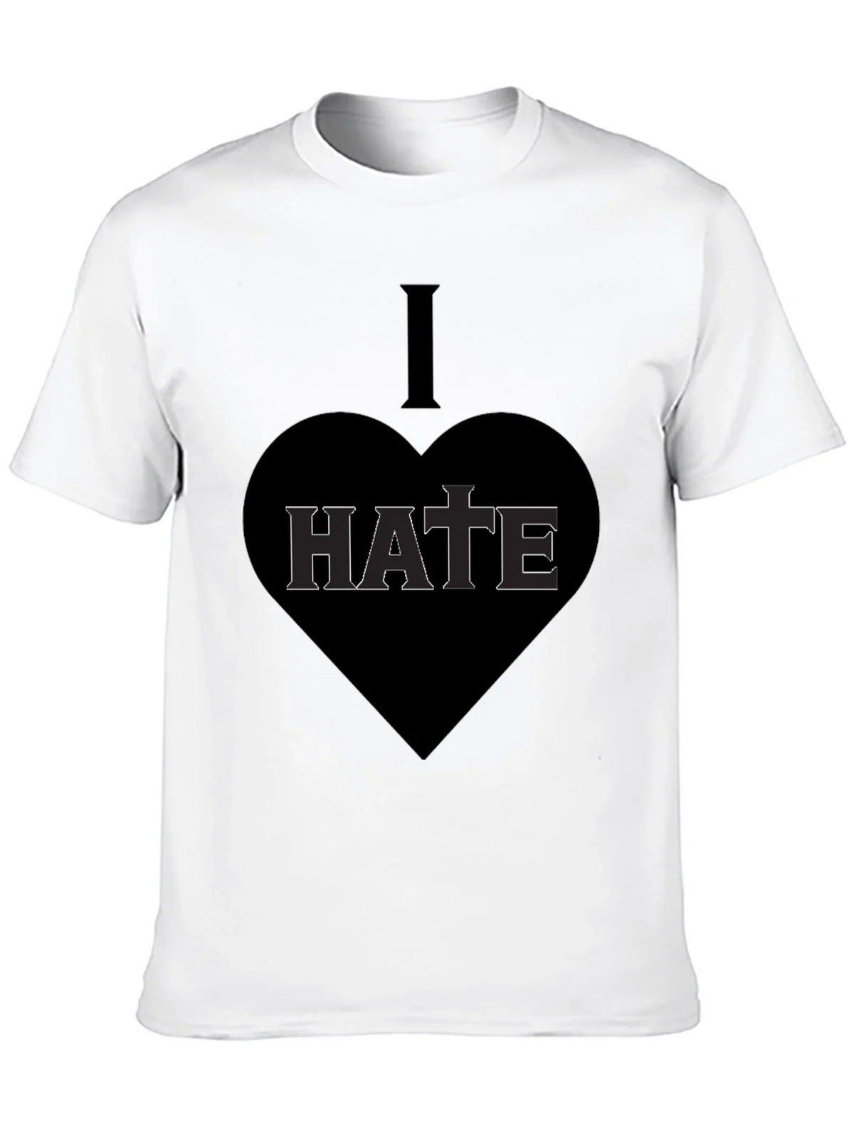 I Heart Hate Graphic T-Shirt - Dark Humor Tee product image 9