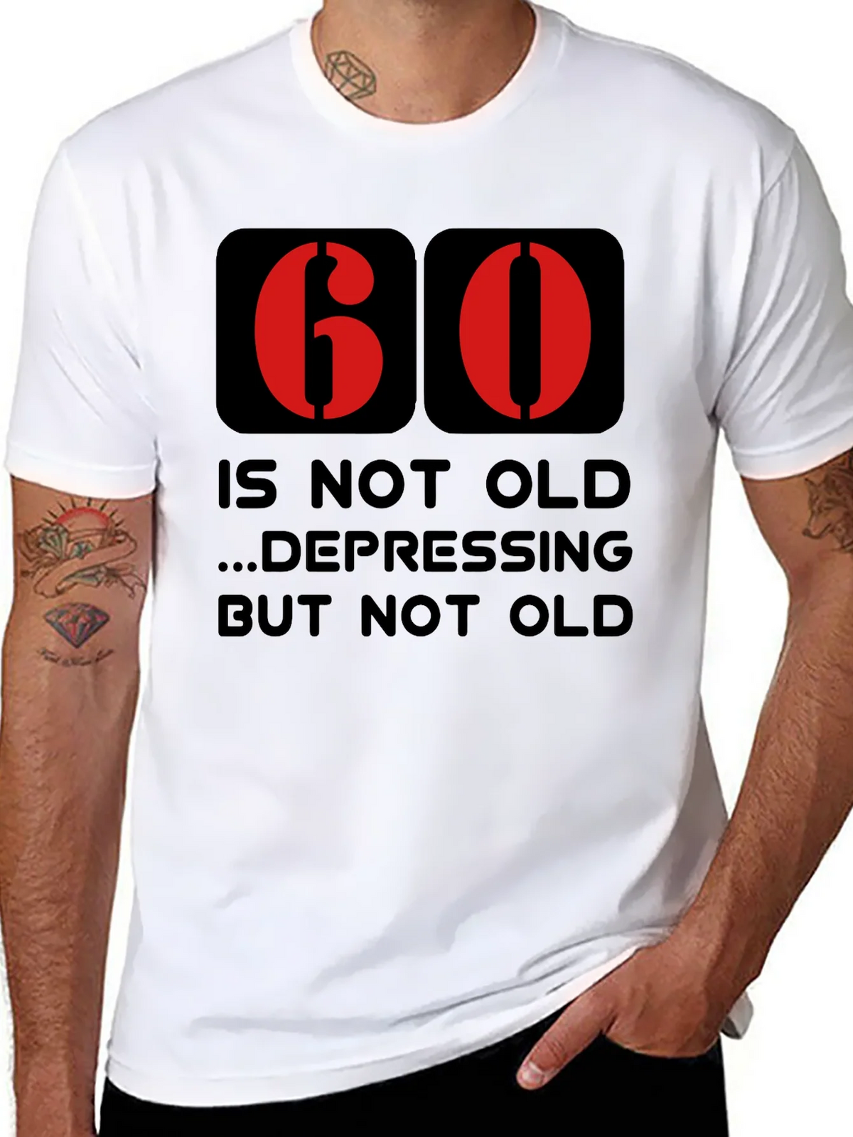 Funny 60th Birthday T-Shirt - Not Old Graphic Tee product image 7