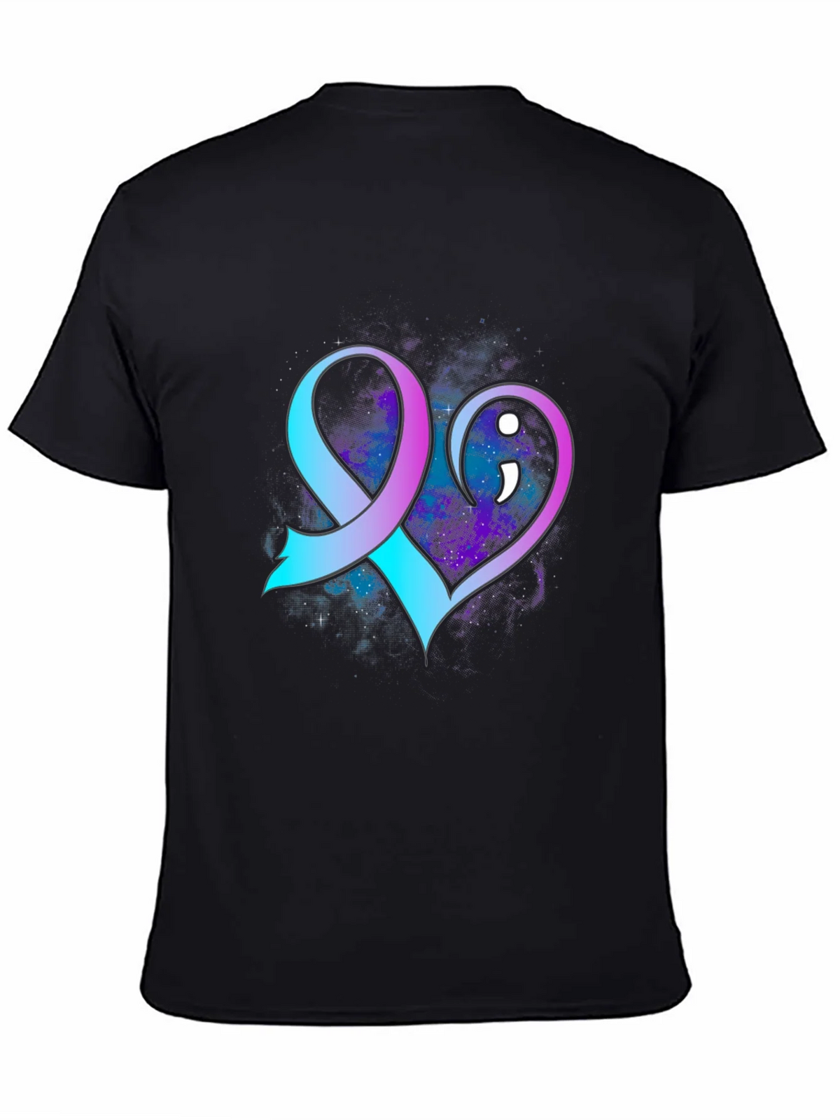 Suicide Awareness Ribbon Heart T-Shirt product image 4
