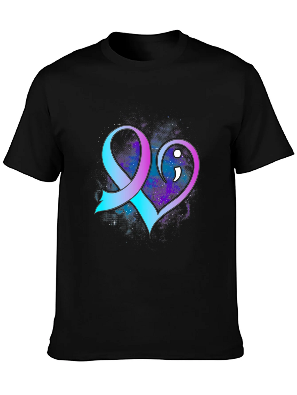 Suicide Awareness Ribbon Heart T-Shirt product image 3