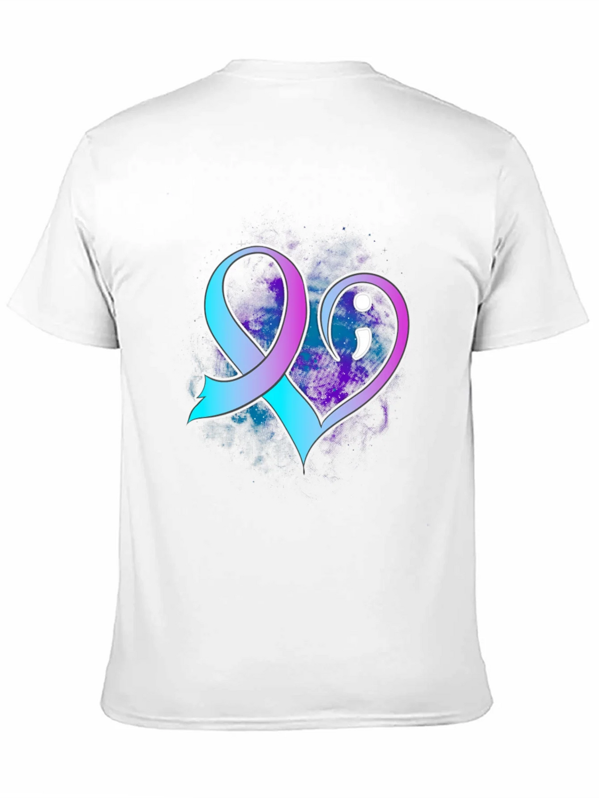 Suicide Awareness Ribbon Heart T-Shirt product image 10