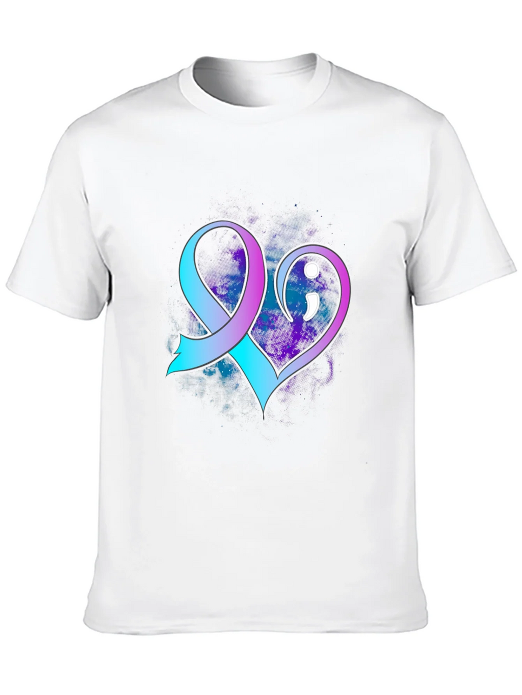 Suicide Awareness Ribbon Heart T-Shirt product image 9