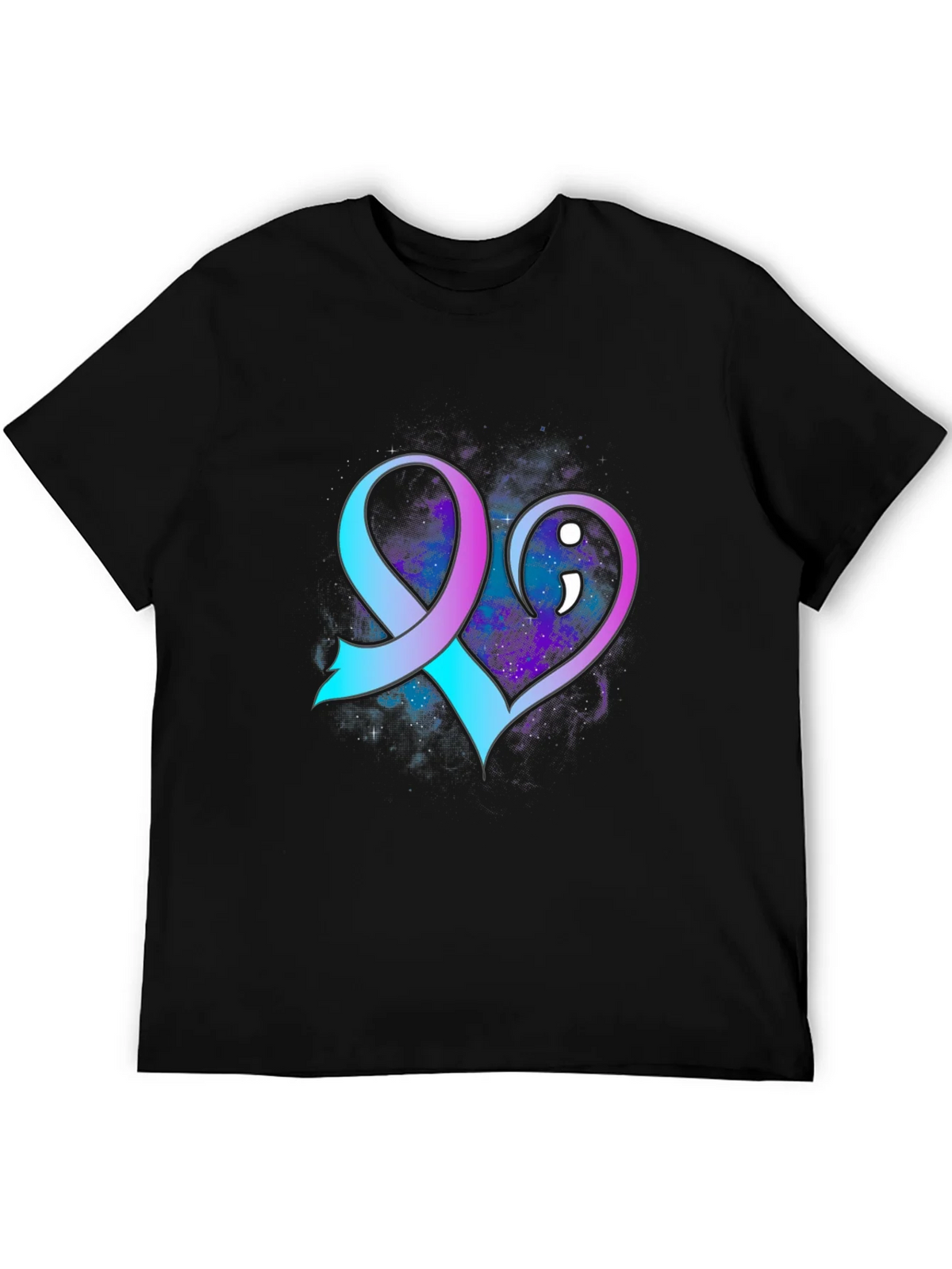 Suicide Awareness Ribbon Heart T-Shirt product image 5
