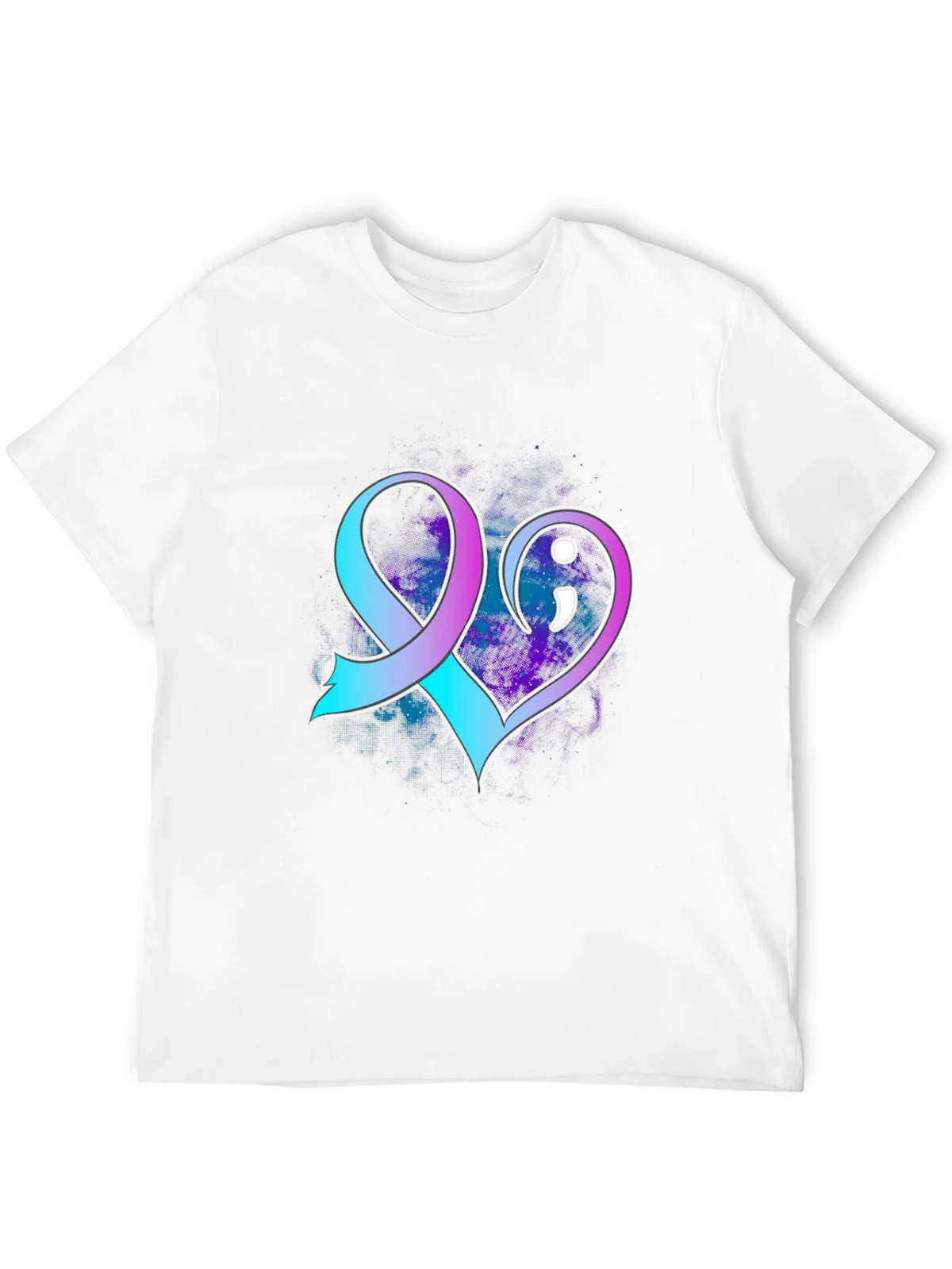 Suicide Awareness Ribbon Heart T-Shirt product image 11