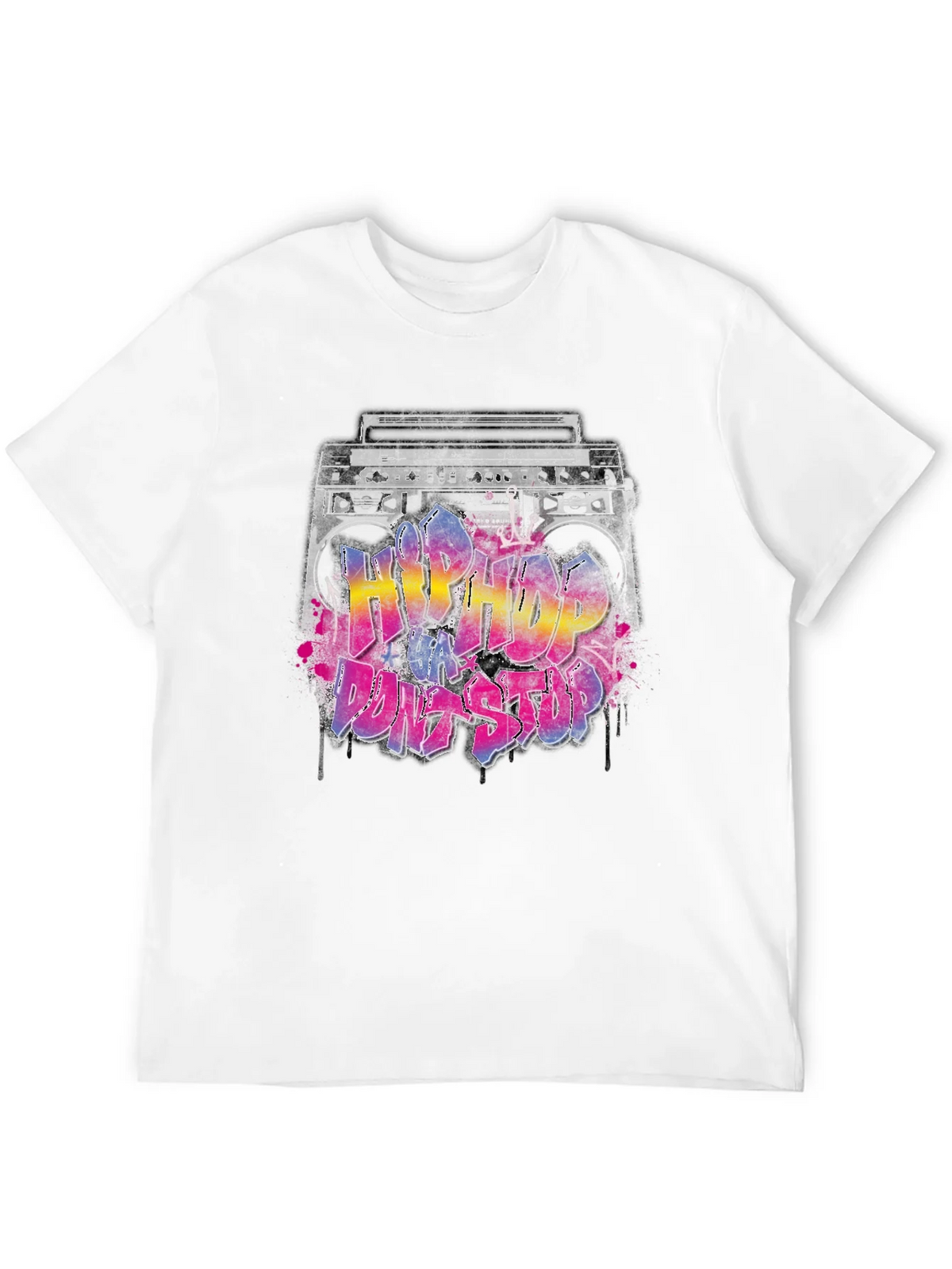 Hip Hop Boombox Graphic T-Shirt product image 10