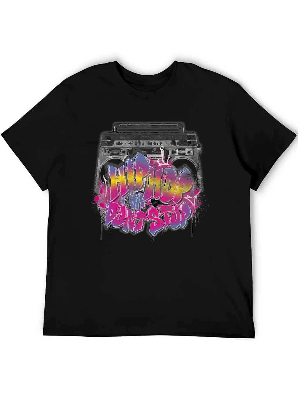 Hip Hop Boombox Graphic T-Shirt product image 4