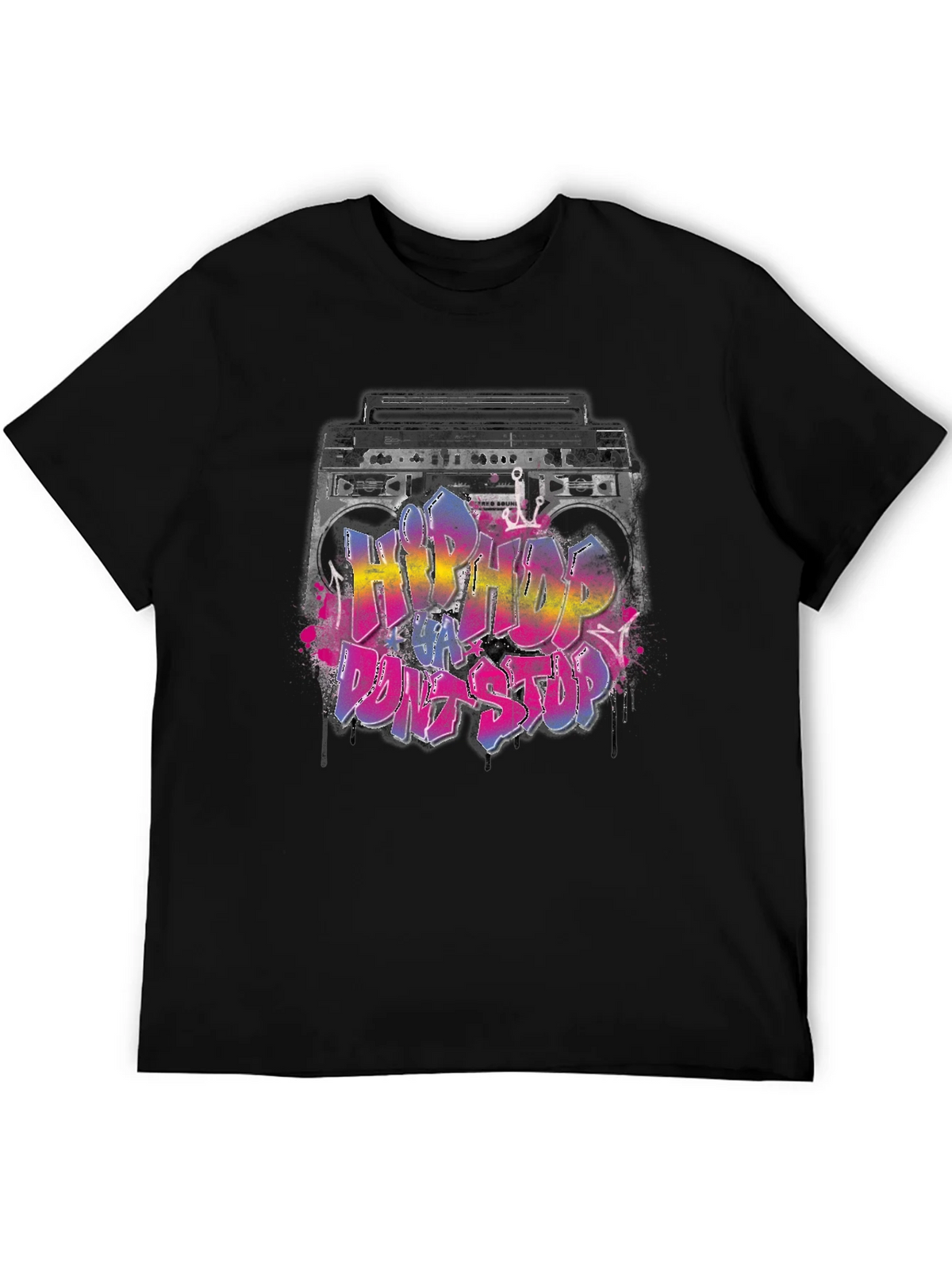 Hip Hop Boombox Graphic T-Shirt product image 4