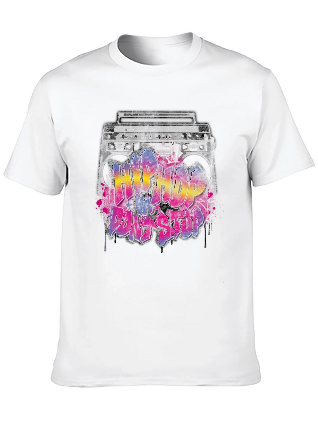 Hip Hop Boombox Graphic T-Shirt product image 8