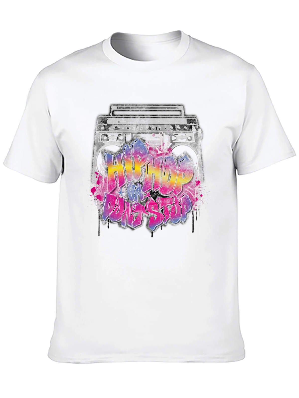 Hip Hop Boombox Graphic T-Shirt product image 8
