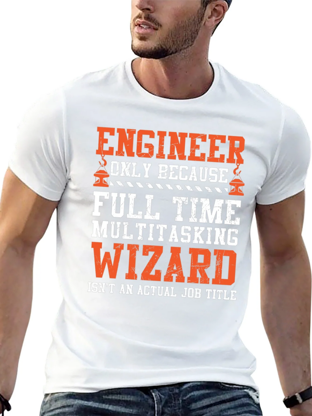 Engineer Multitasking Wizard Black Graphic T-Shirt product image 12