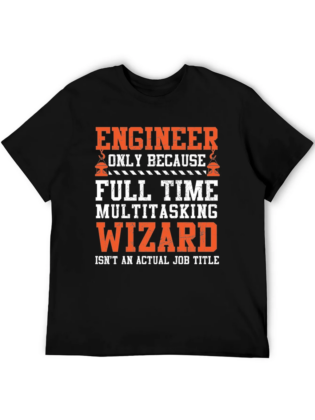 Engineer Multitasking Wizard Black Graphic T-Shirt product image 5