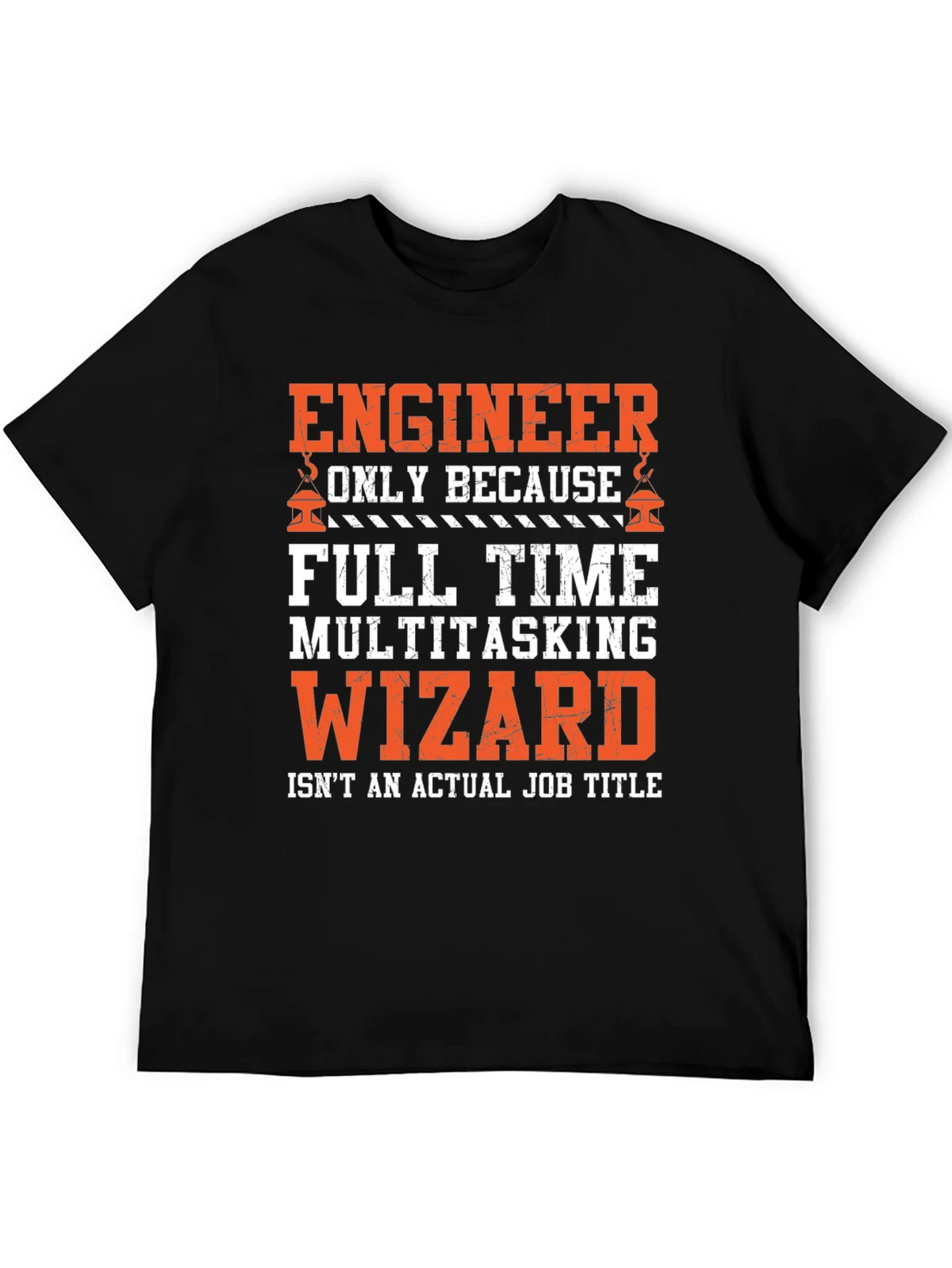 Engineer Multitasking Wizard Black Graphic T-Shirt product image 5