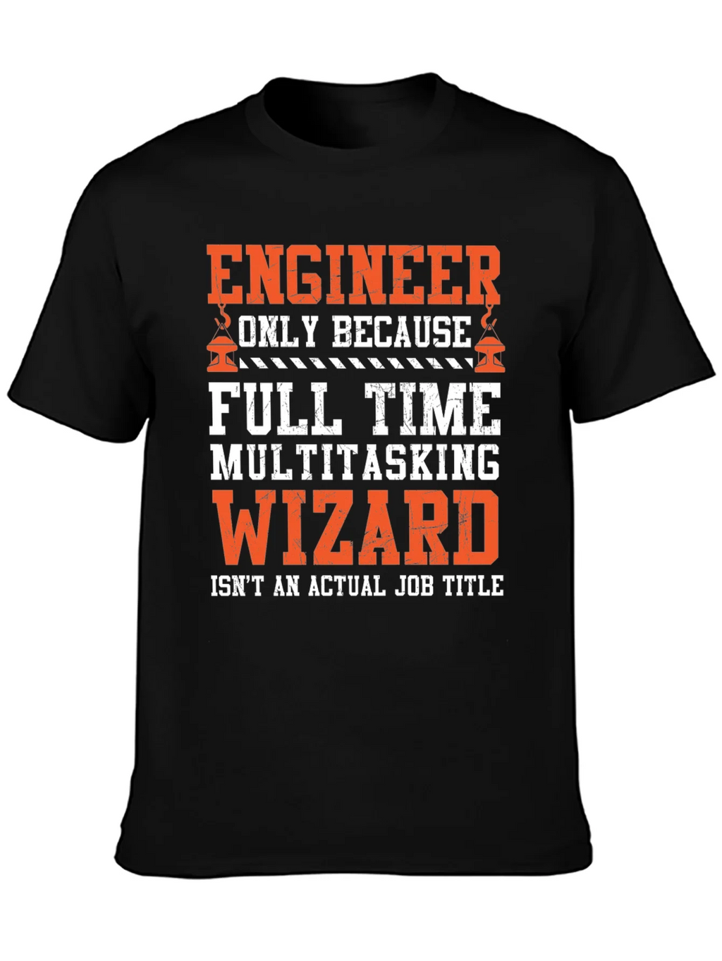 Engineer Multitasking Wizard Black Graphic T-Shirt product image 3