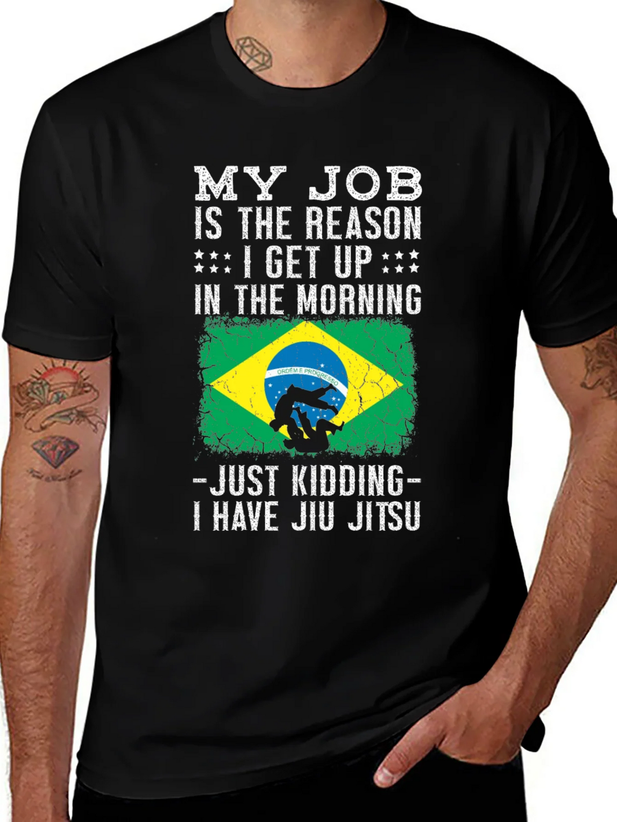 Jiu Jitsu T-Shirt - My Job is the Reason Funny Tee product image 1