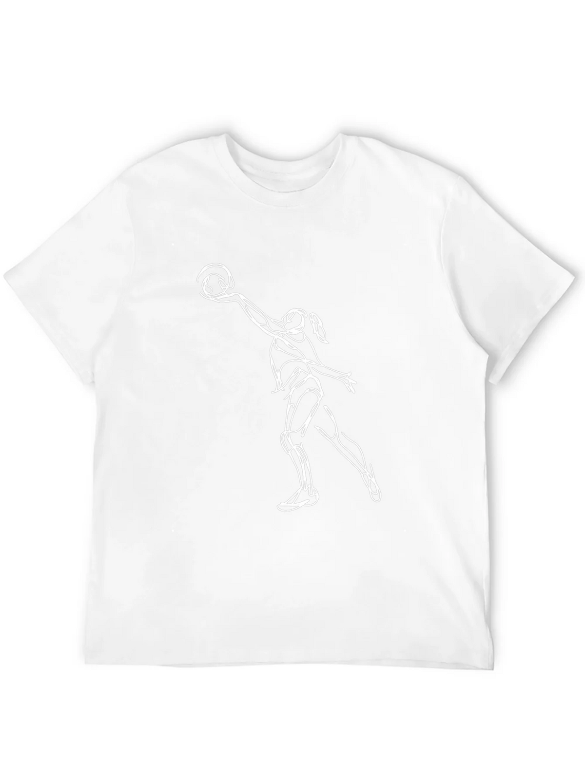 Volleyball Player Graphic Tee - Black Cotton T-Shirt product image 11