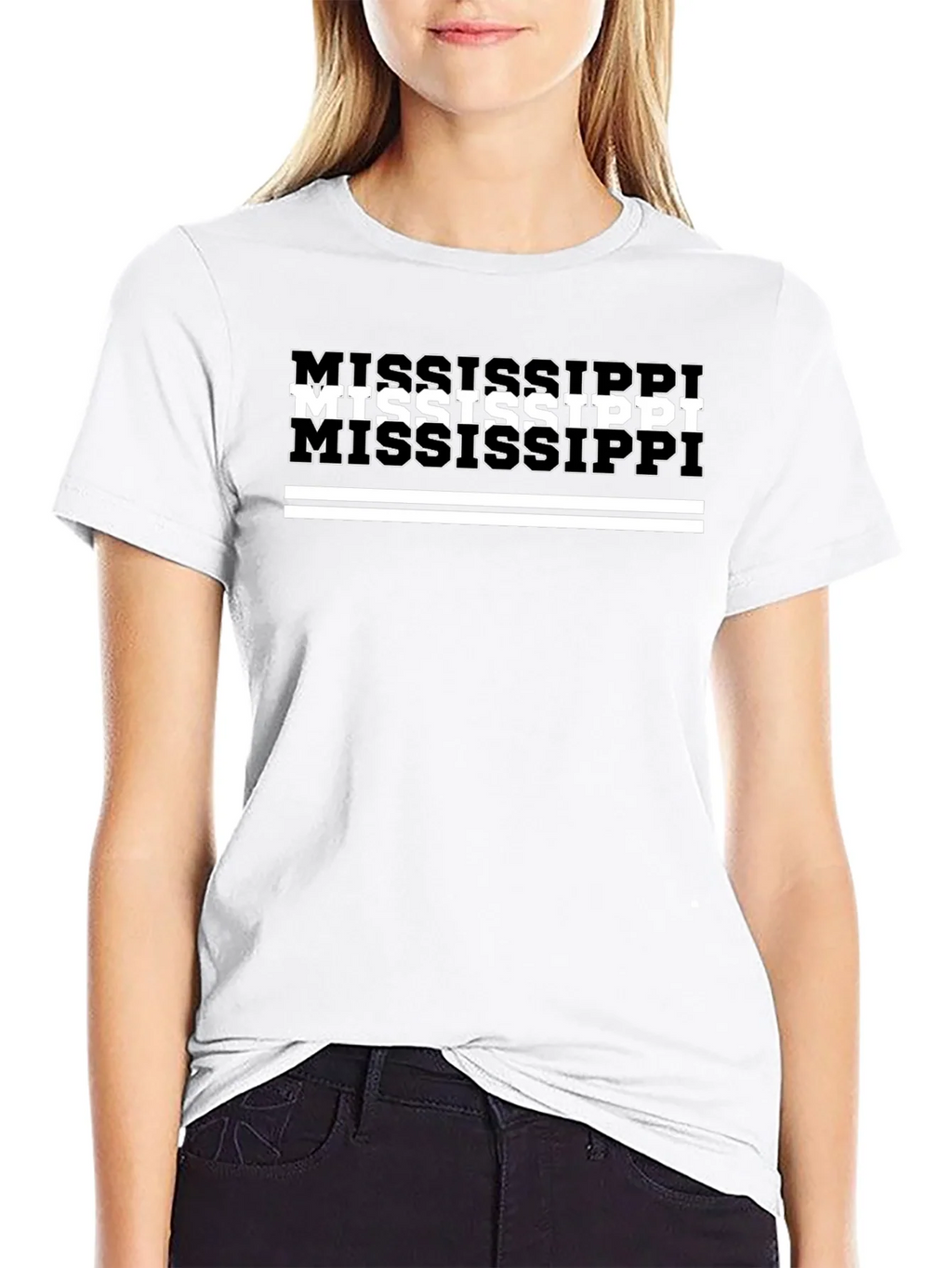 Mississippi State Pride Graphic Tee - Black product image 8