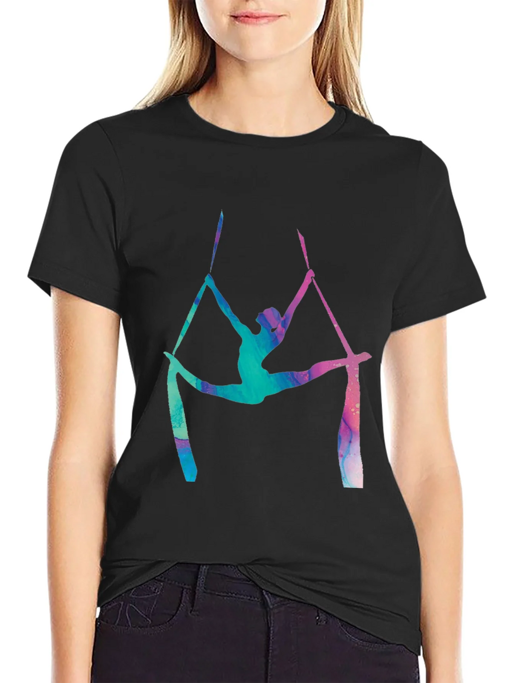 Aerial Silks T-Shirt - Artistic Acrobat Design product image 1