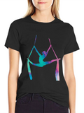 Aerial Silks T-Shirt - Artistic Acrobat Design product image 1