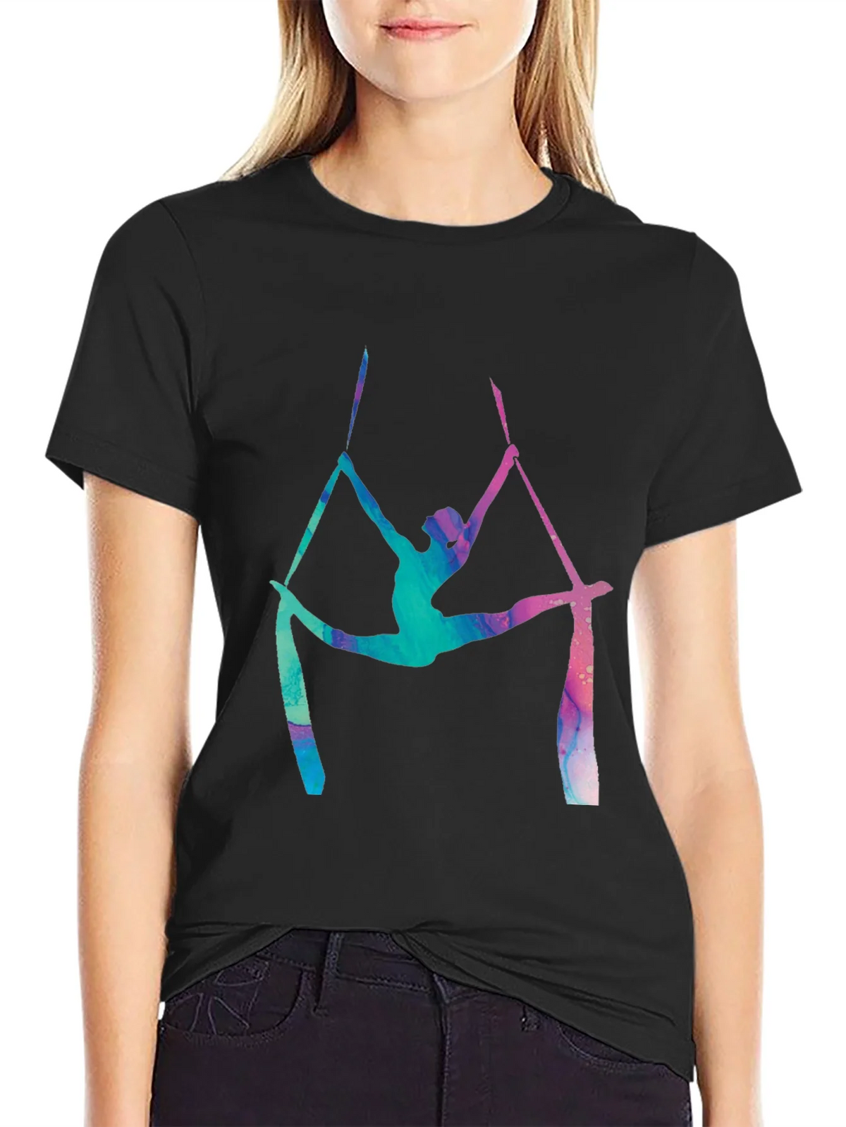 Aerial Silks T-Shirt - Artistic Acrobat Design product image 1