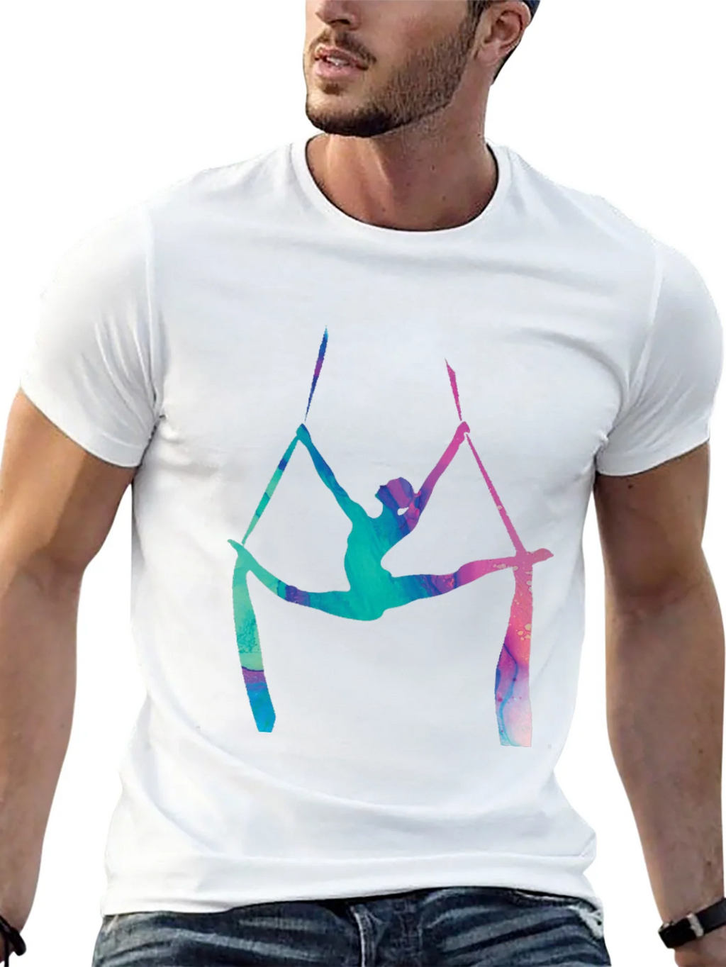 Aerial Silks T-Shirt - Artistic Acrobat Design product image 10