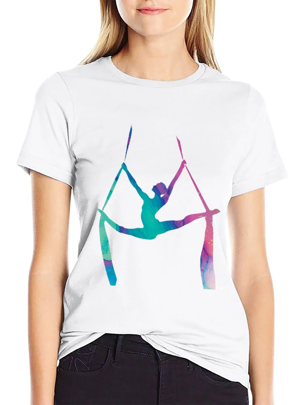 Aerial Silks T-Shirt - Artistic Acrobat Design product image 6