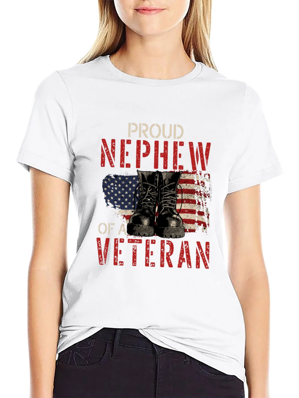 Proud Nephew of a Veteran T-Shirt product image 5