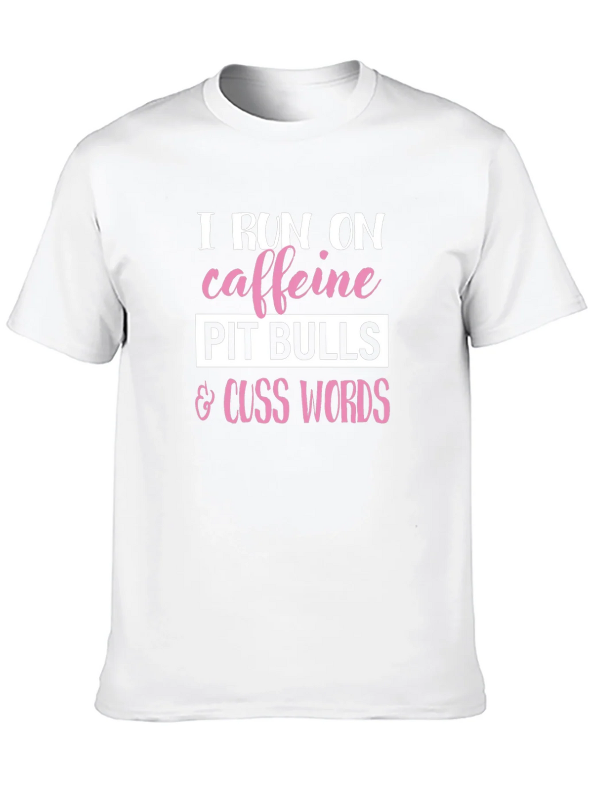 Caffeine Pitbulls Cuss Words Graphic Tee product image 9