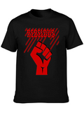 Rebellious Graphic Print Black T-Shirt product image 1