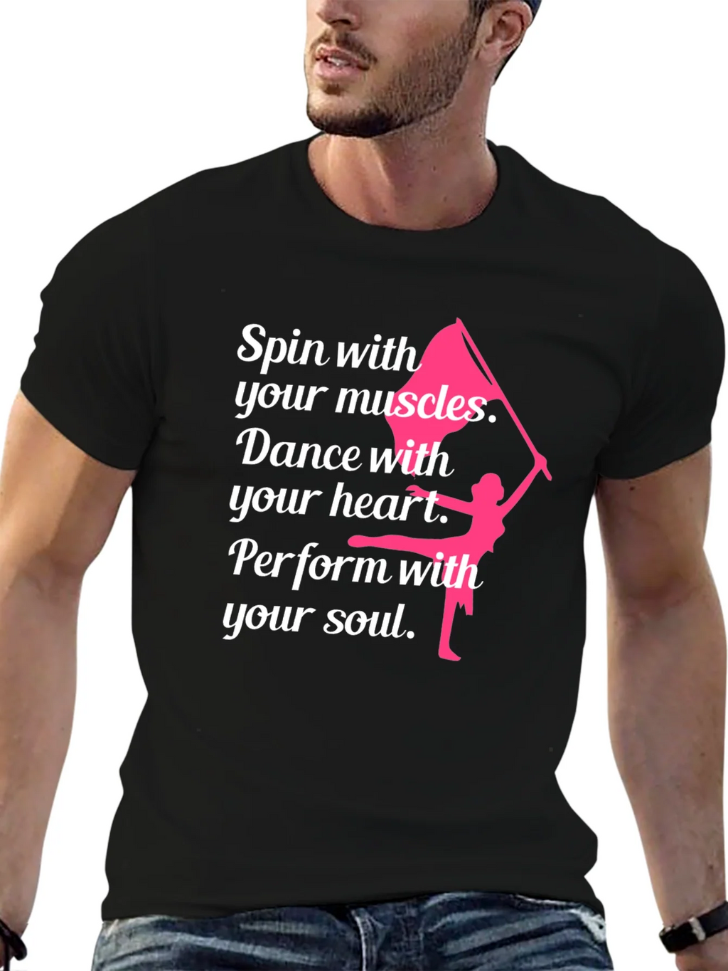 Spin with Your Muscles Graphic T-Shirt product image 6