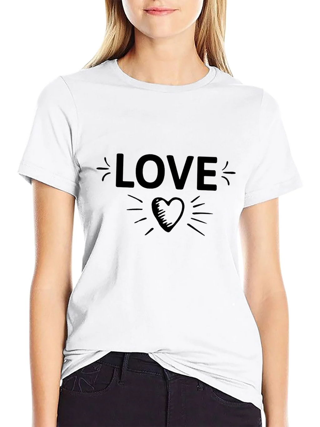 Love Heart Graphic Tee - Soft Cotton Blend product image 8