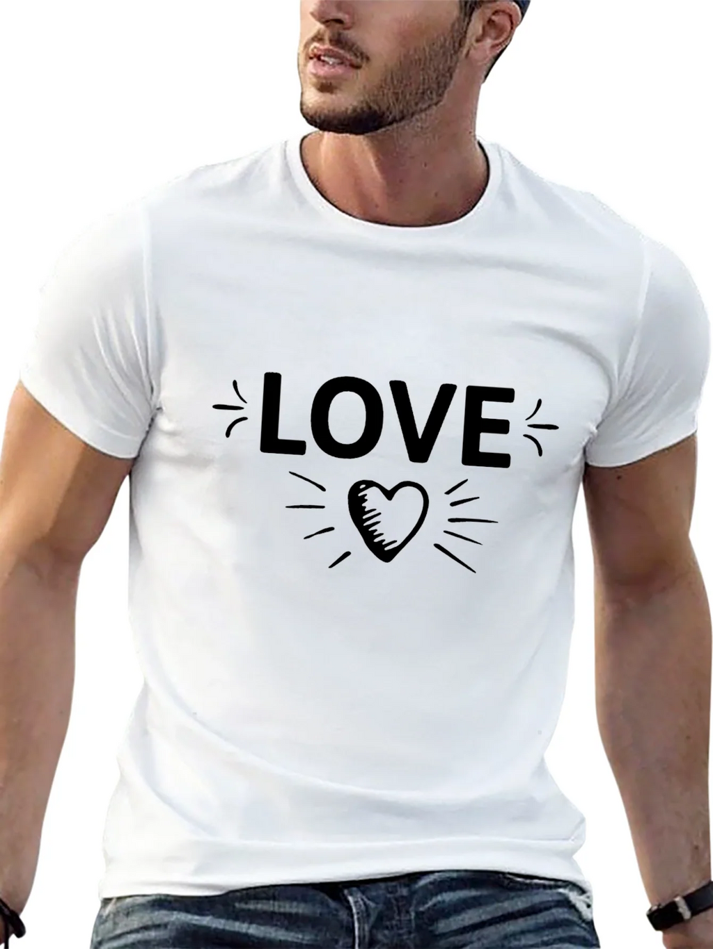 Love Heart Graphic Tee - Soft Cotton Blend product image 12