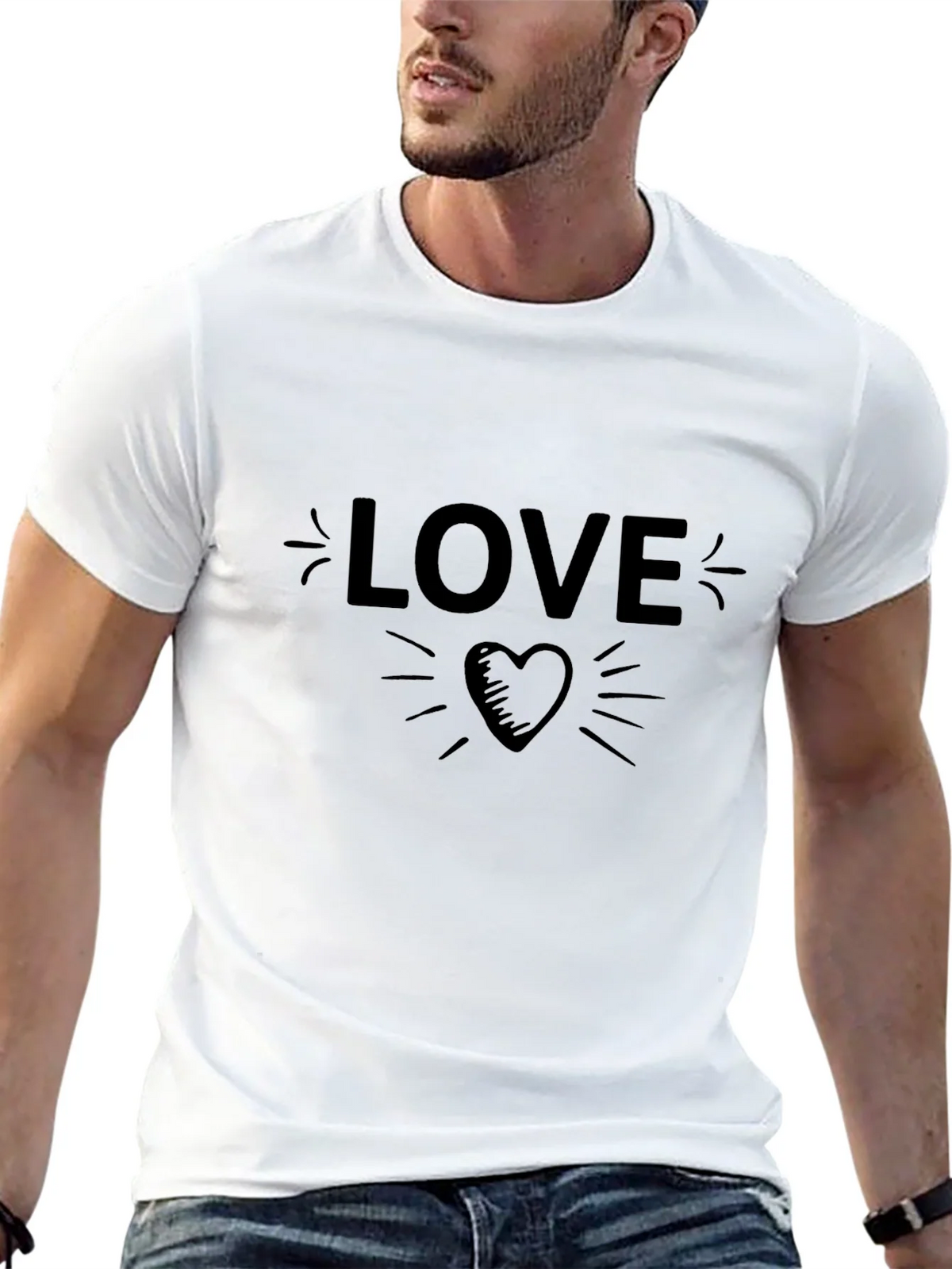 Love Heart Graphic Tee - Soft Cotton Blend product image 12
