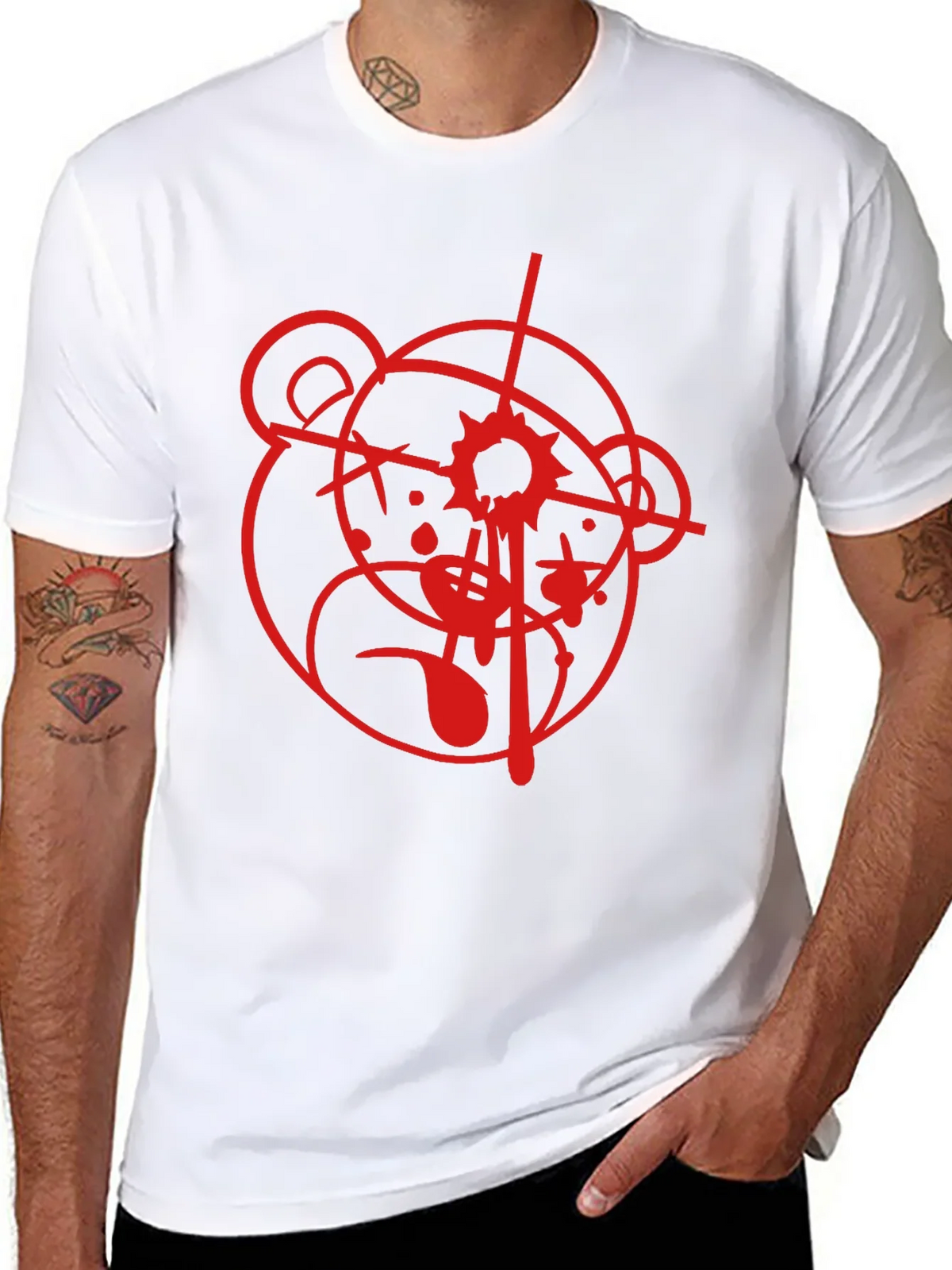 Graphic Bear Target Black T-Shirt product image 7