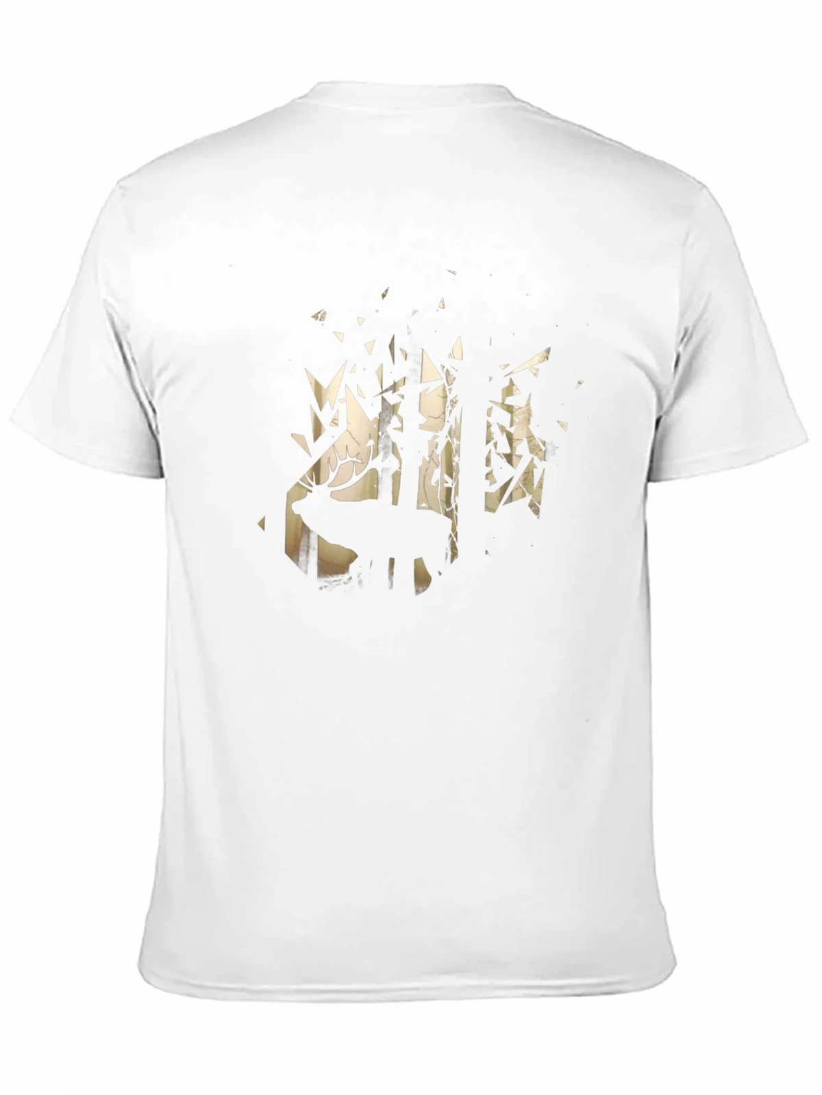 Mens Black Deer Forest Graphic Tee product image 5
