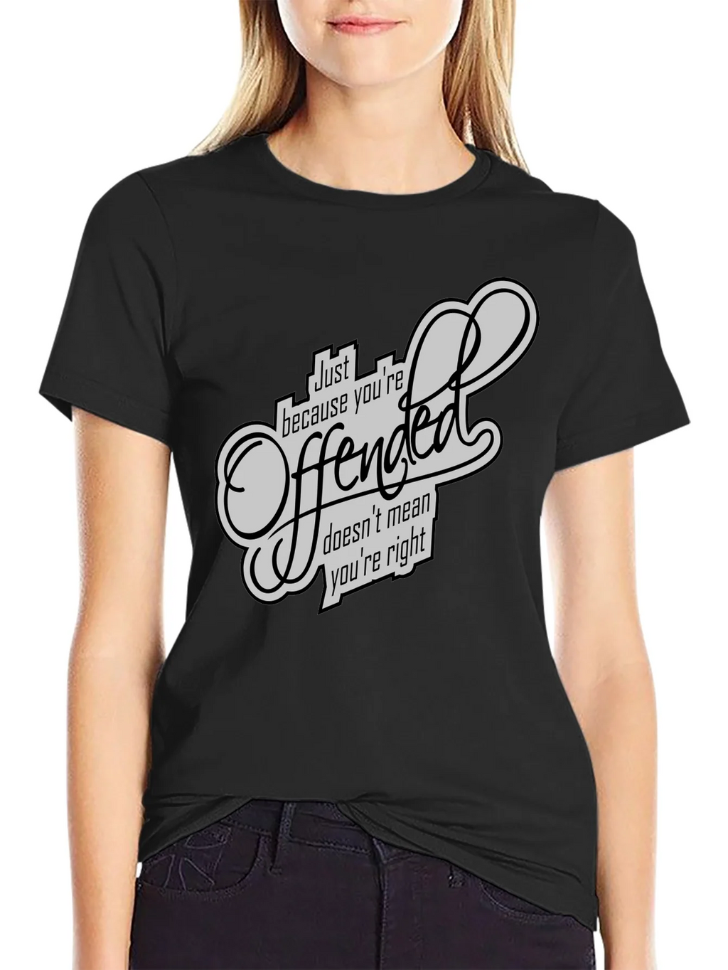 Offended T-Shirt - Funny Sarcastic Graphic Tee product image 2