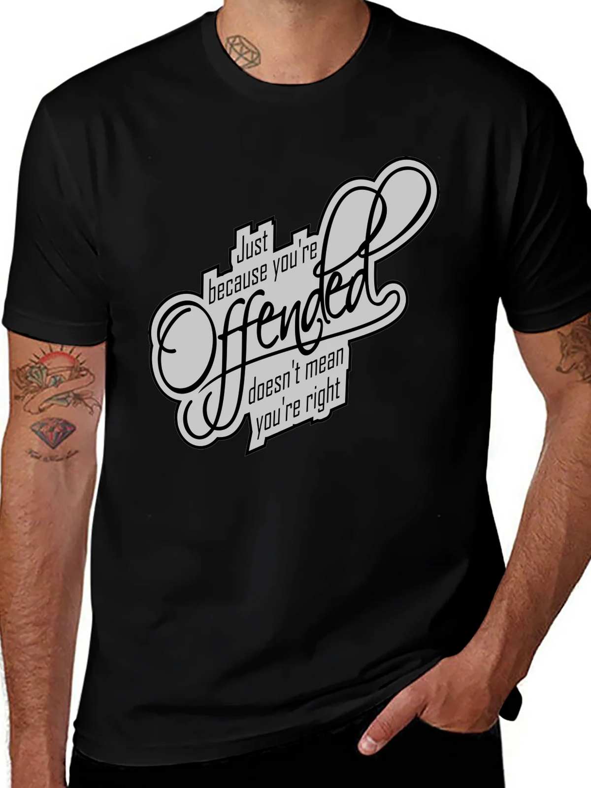Offended T-Shirt - Funny Sarcastic Graphic Tee product image 1
