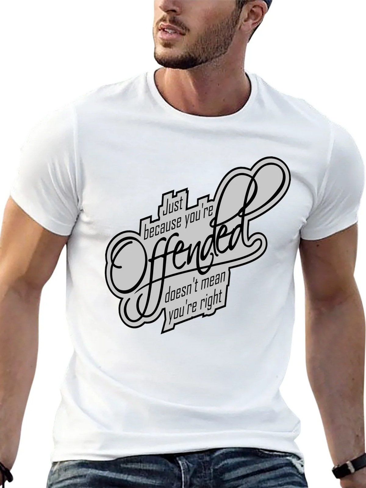 Offended T-Shirt - Funny Sarcastic Graphic Tee product image 10