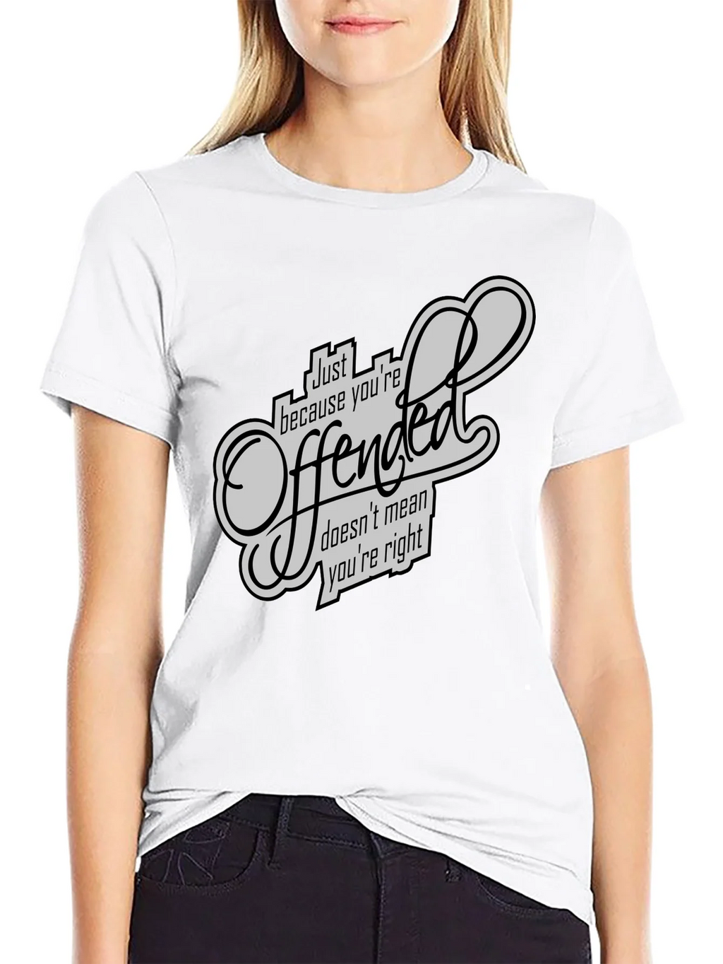 Offended T-Shirt - Funny Sarcastic Graphic Tee product image 6