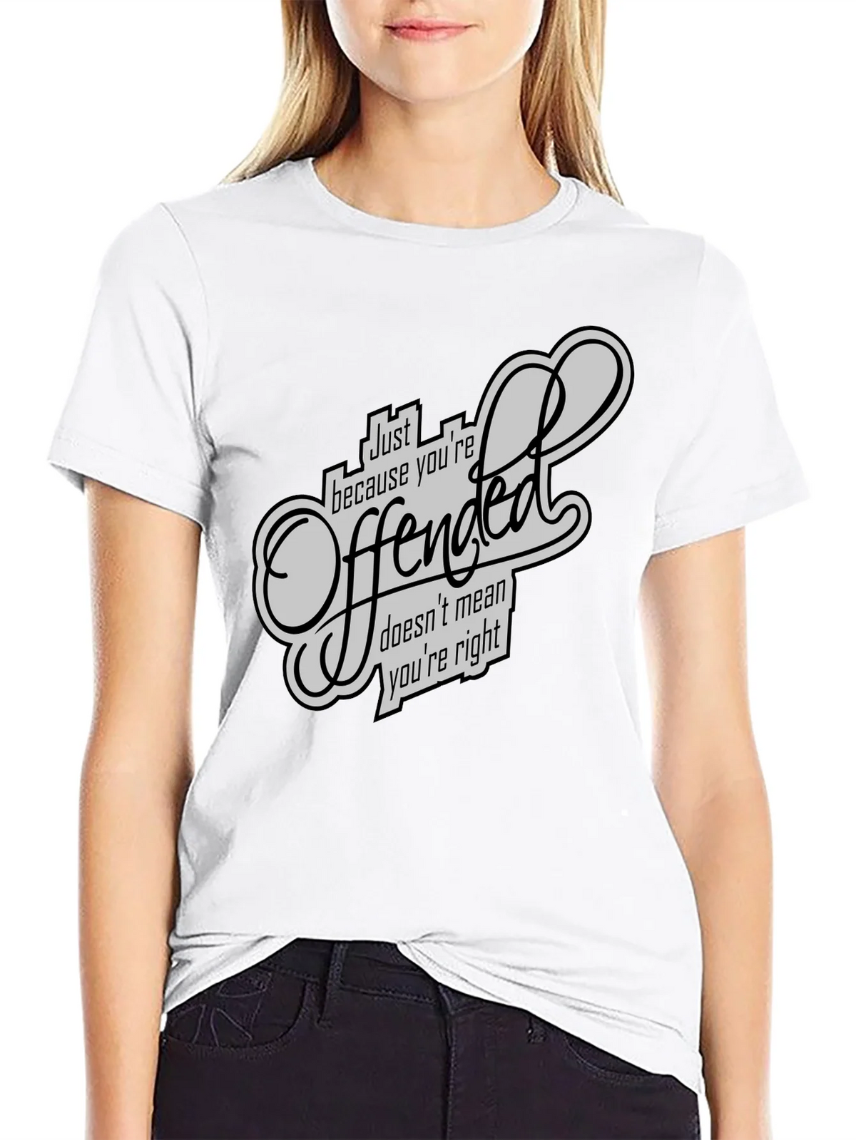 Offended T-Shirt - Funny Sarcastic Graphic Tee product image 6
