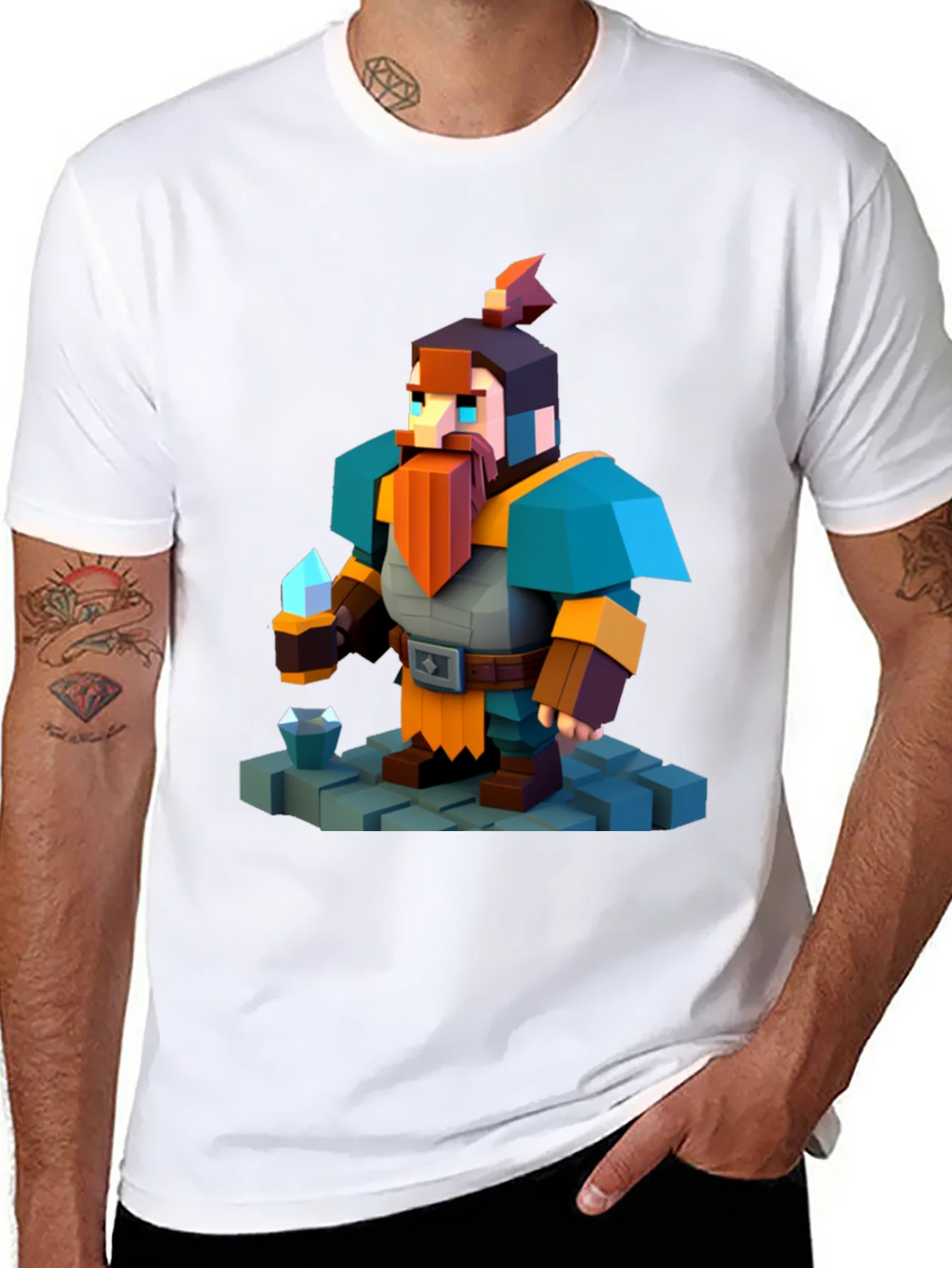 Pixelated Dwarf T-Shirt product image 7