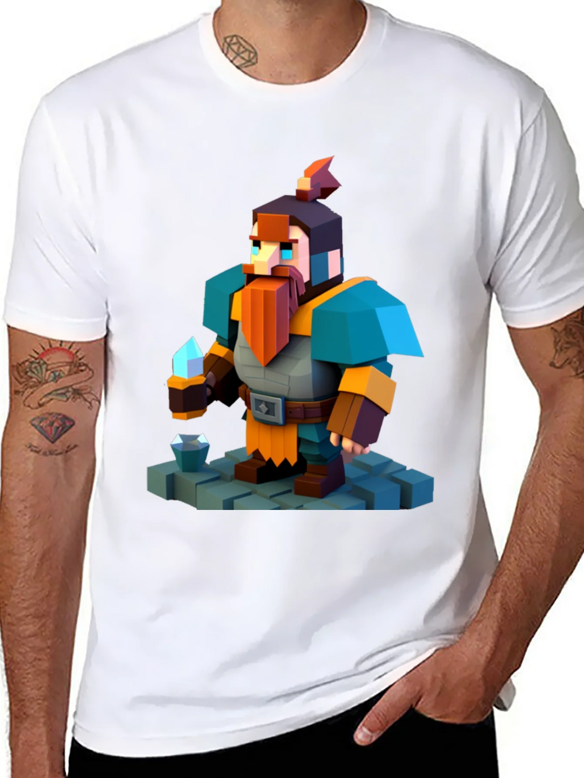 Pixelated Dwarf T-Shirt product image 7