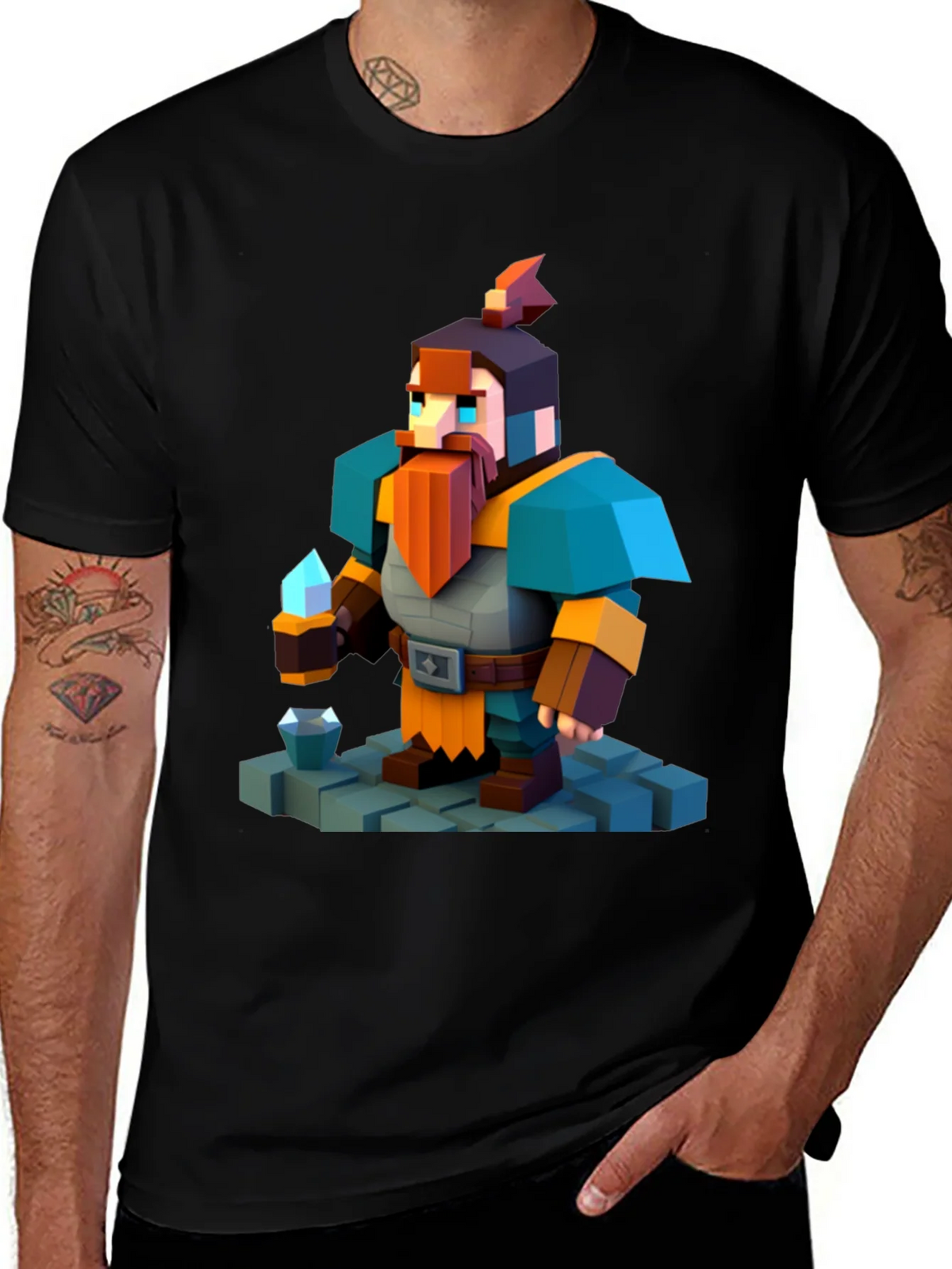 Pixelated Dwarf T-Shirt product image 1