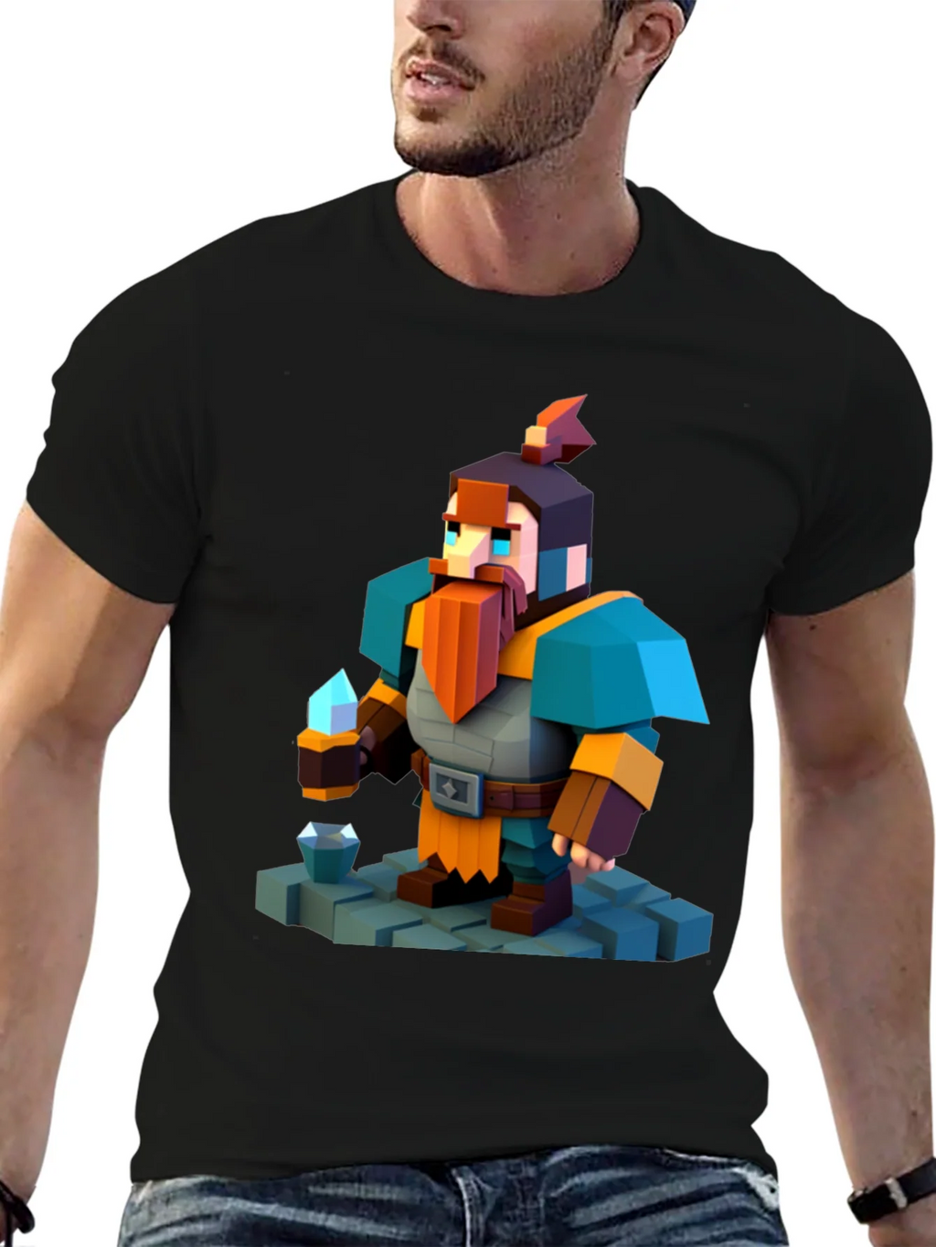 Pixelated Dwarf T-Shirt product image 6