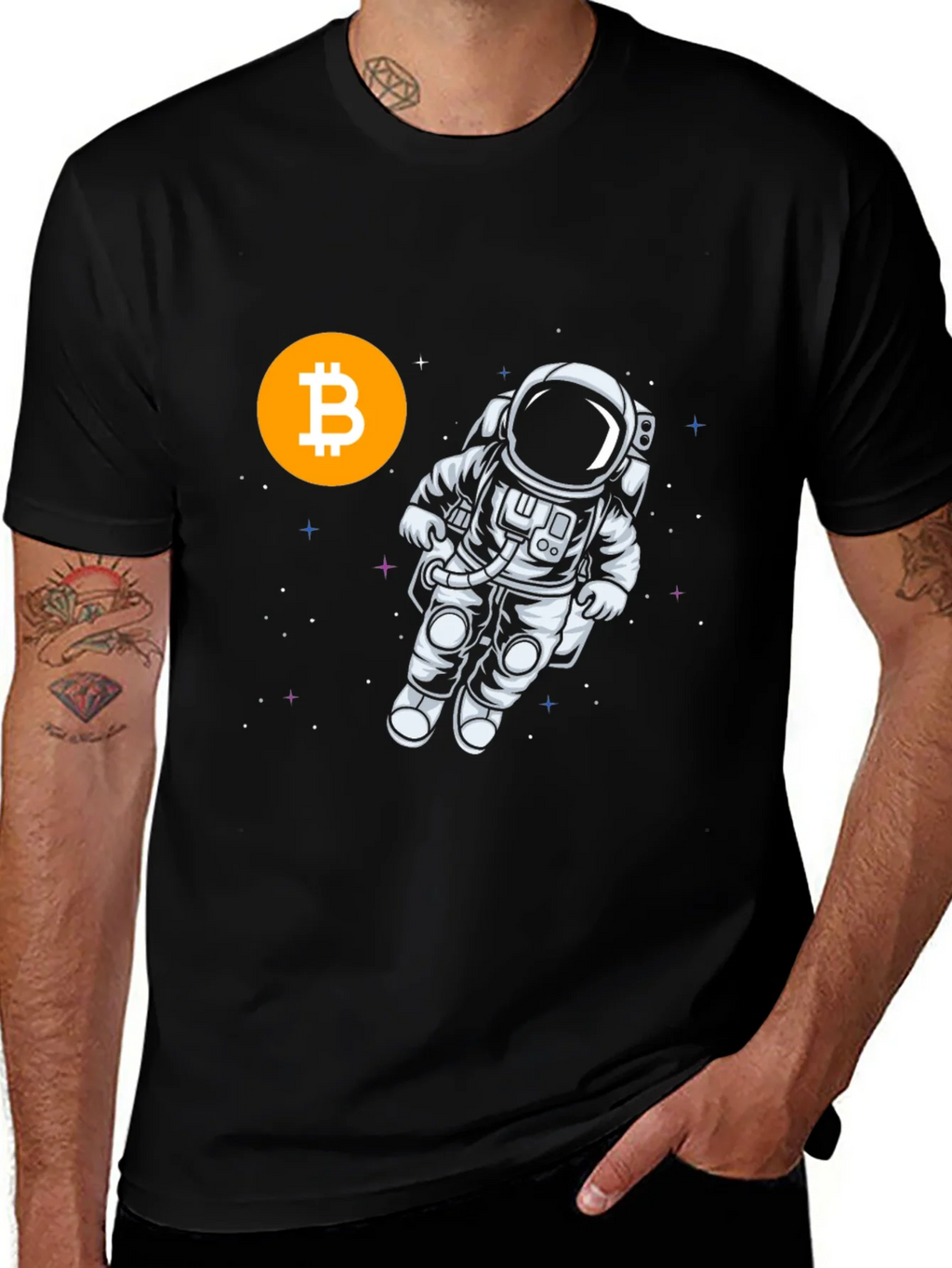 Bitcoin Astronaut Black T-Shirt product image 1