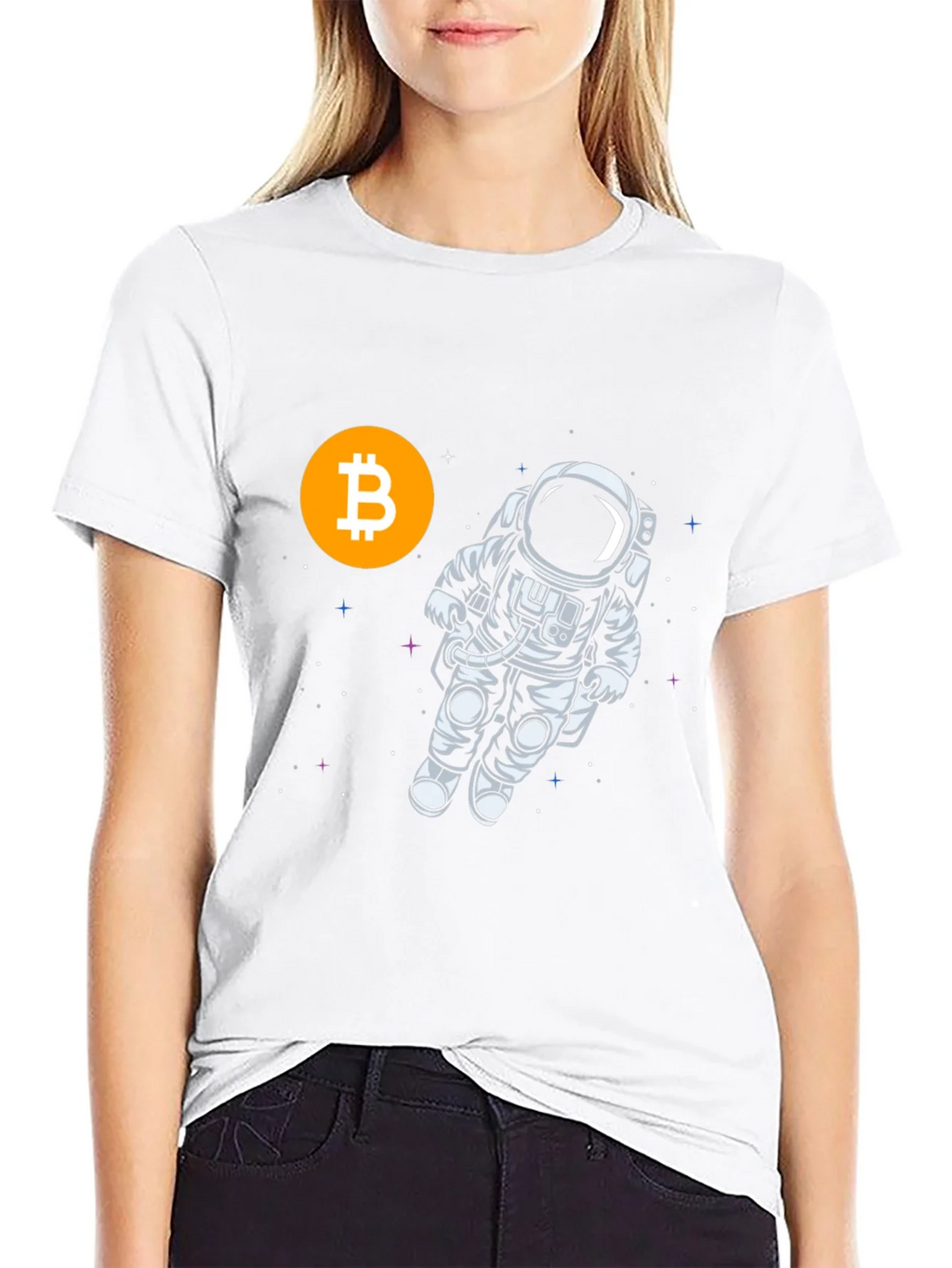 Bitcoin Astronaut Black T-Shirt product image 6