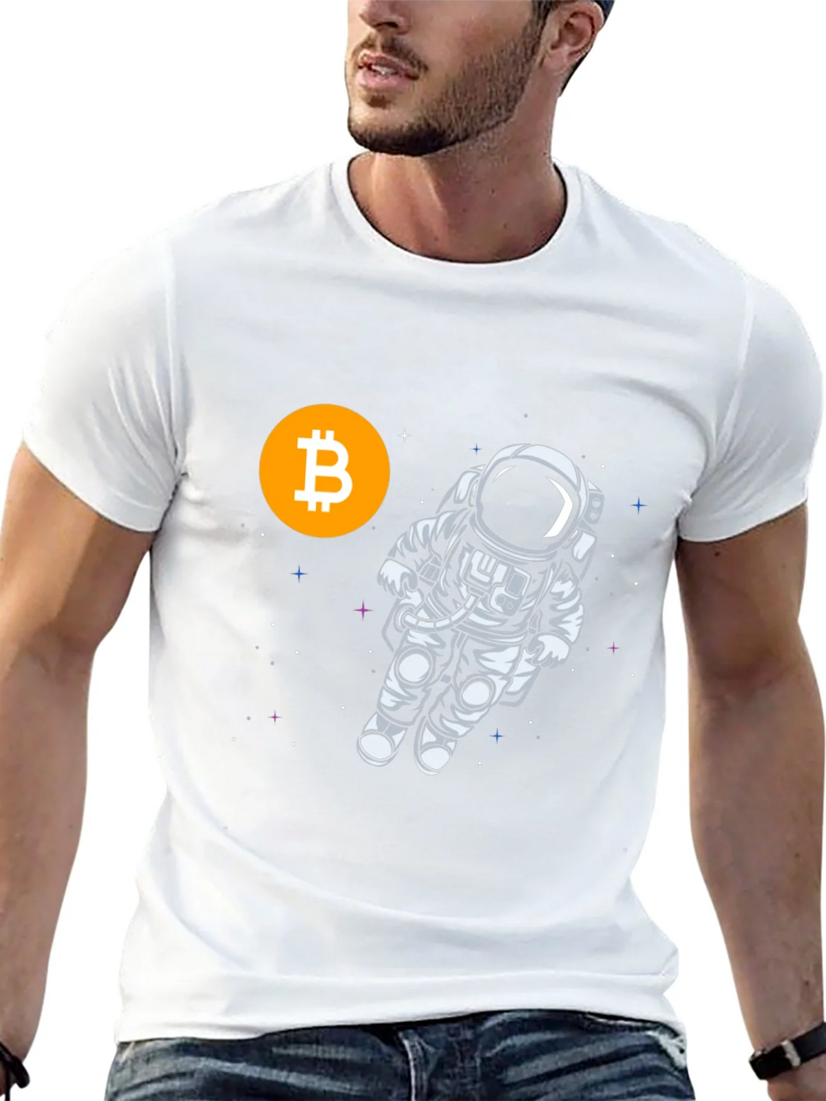 Bitcoin Astronaut Black T-Shirt product image 10