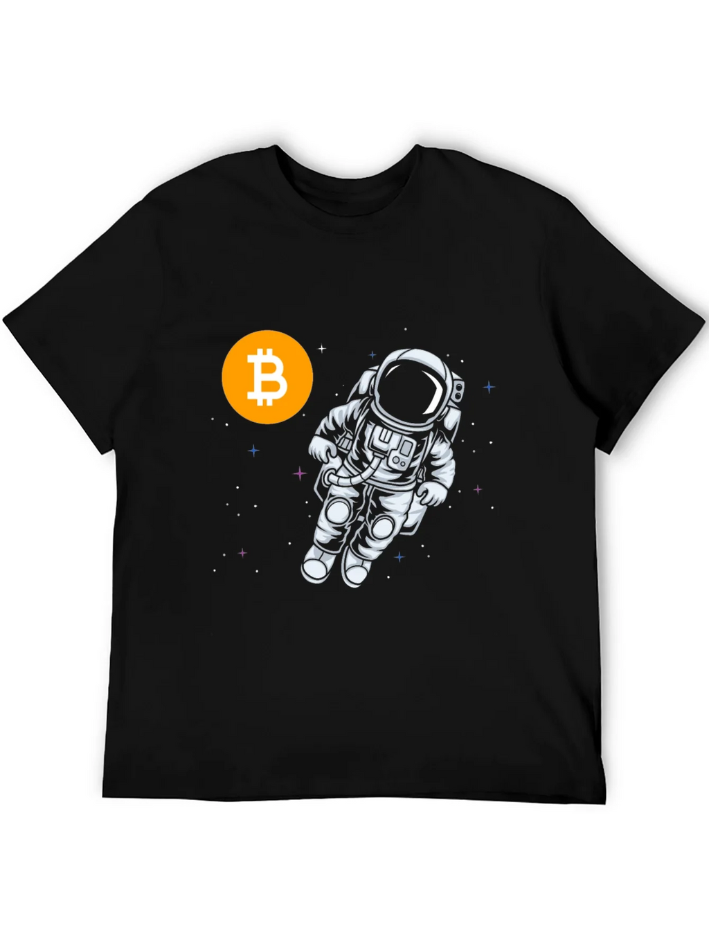 Bitcoin Astronaut Black T-Shirt product image 4